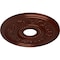 Ekena Millwork Genevieve Ceiling Medallion (Canopies up to 3 1/2"), 16 1/8"OD x 3 1/2"ID x 7/8"P, Antique Copper CM16GNACS - alternate 3